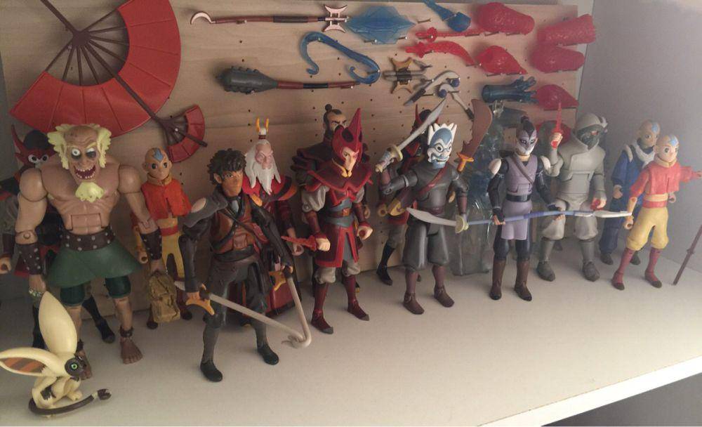 potret koleksi figur aksi Avatar: The Last Airbender (reddit.com/user/kazuhitoblue)