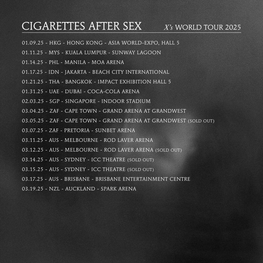 harga tiket konser Cigarettes After Sex di Jakarta (instagram.com/cigsaftersex)