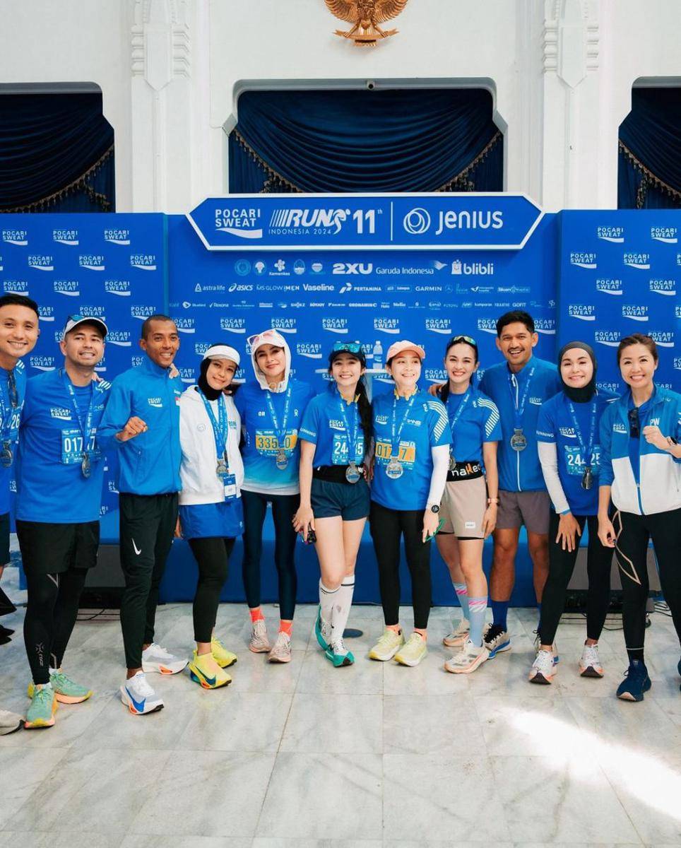 potret Febby Rastanty ikut marathon di Bandung (instagram.com/febbyrastanty)