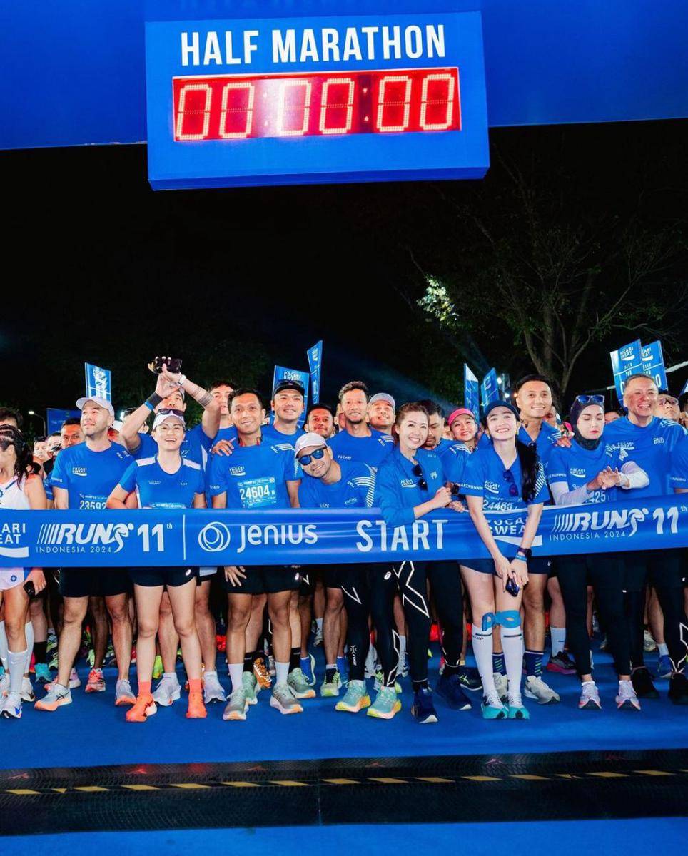 potret Febby Rastanty ikut marathon di Bandung (instagram.com/febbyrastanty)