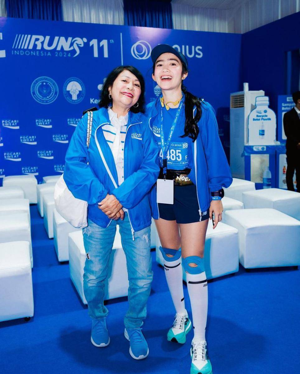 potret Febby Rastanty ikut marathon di Bandung (instagram.com/febbyrastanty)