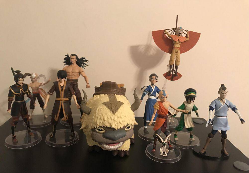 potret koleksi figur aksi Avatar: The Last Airbender (reddit.com/user/CoolCook26)