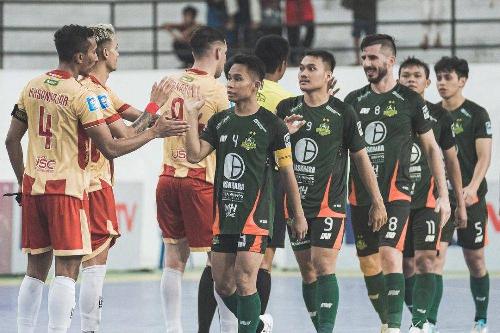 Bintang Timur Surabaya dalam laga melawan Unggul FC Malang pada pekan ke-20 Liga Futsal Pro 2024. (instagram.com/bintangtimur_surabaya)