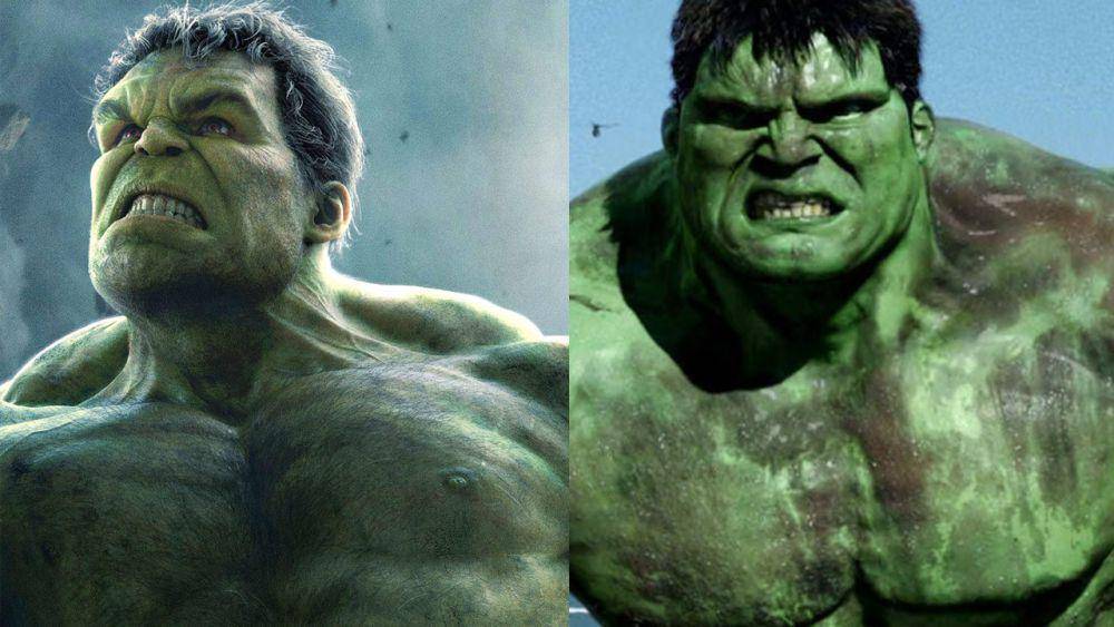 dua versi Hulk yang dirumorkan muncul di Deadpool and Wolverine (dok. Marvel Studios/Avengers: Age of Ultron | dok. Universal Pictures/Hulk)