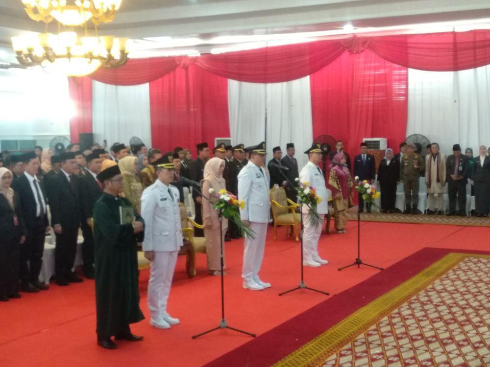 Pj Gubernur Sumsel Elen Setiadi Lantik Tiga Penjabat Bupati Baru
