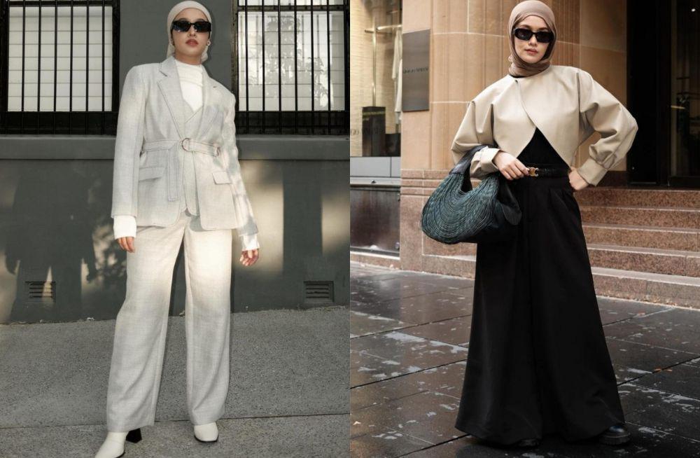 11 Inspirasi Smart Casual Look ala Ana Octarina, Ada Beragam Warna!