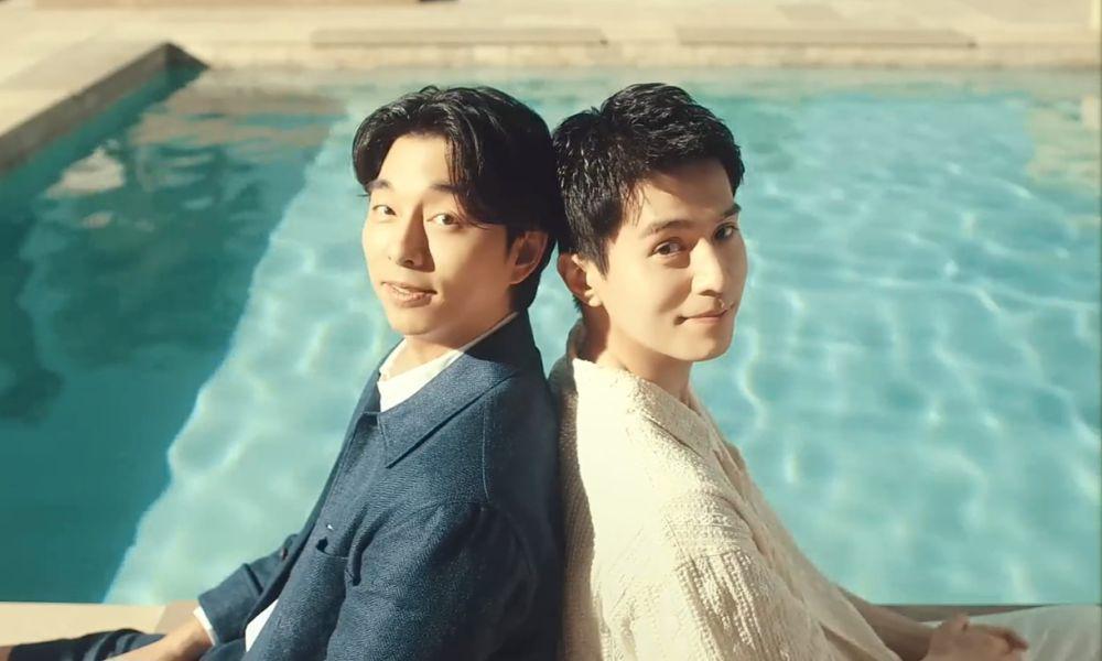 7 Potret Bromance Gong Yoo dan Lee Dong Wook saat Ngiklan Bareng