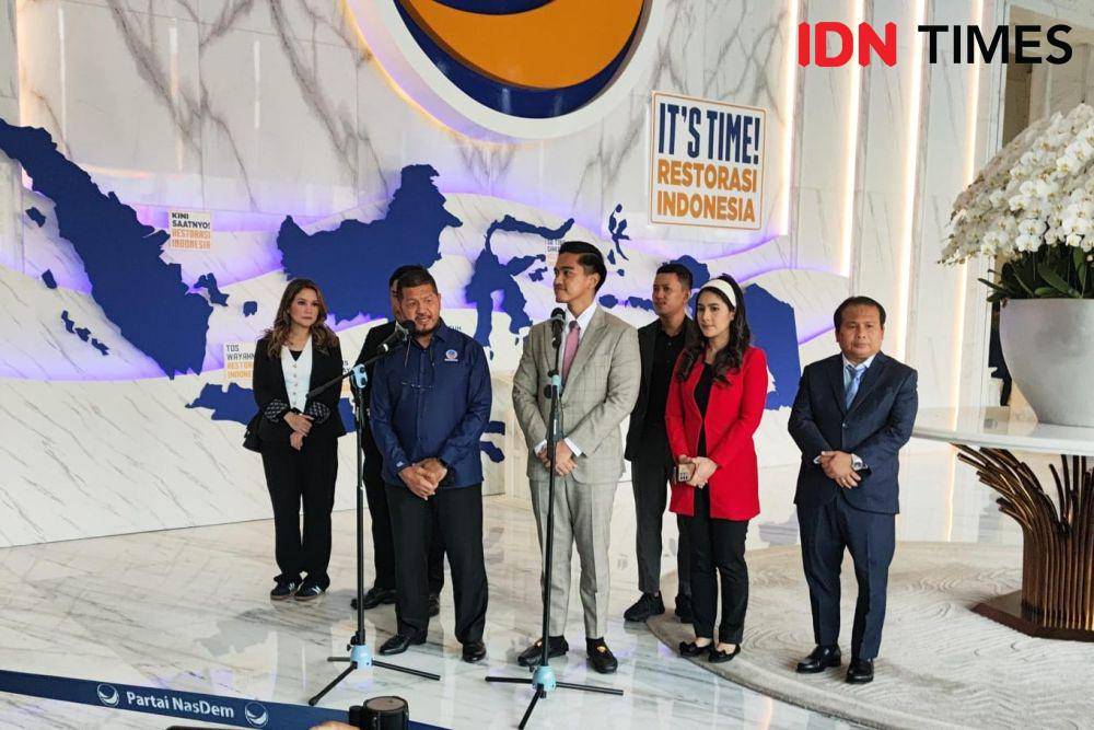 Ketua Umum PSI, Kaesang Pangarep temui Ketua Umum NasDem, Surya Paloh di Kantor DPP NasDem, Jakarta Pusat (IDN Times/Yosafat Diva Bayu Wisesa)