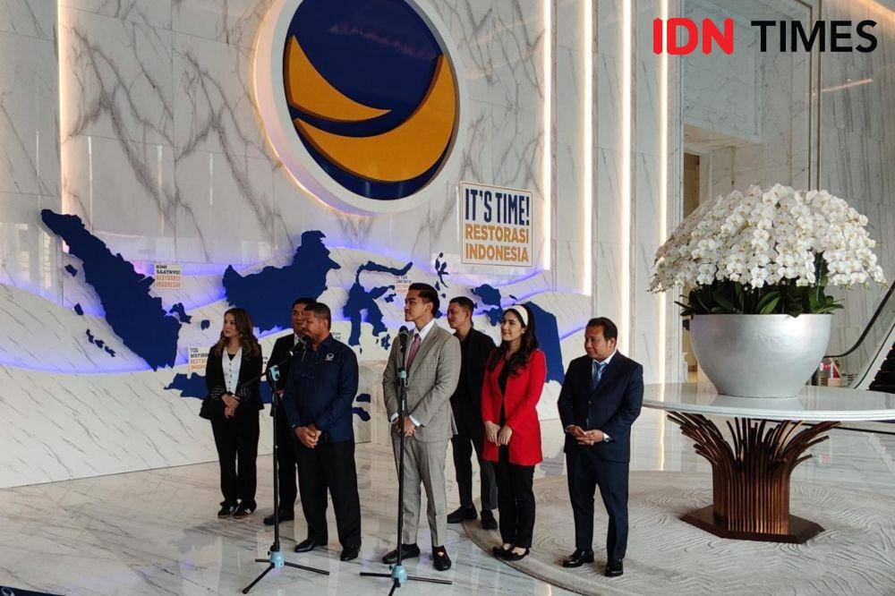 Ketua Umum PSI, Kaesang Pangarep temui Ketua Umum NasDem, Surya Paloh di Kantor DPP NasDem, Jakarta Pusat (IDN Times/Yosafat Diva Bayu Wisesa)