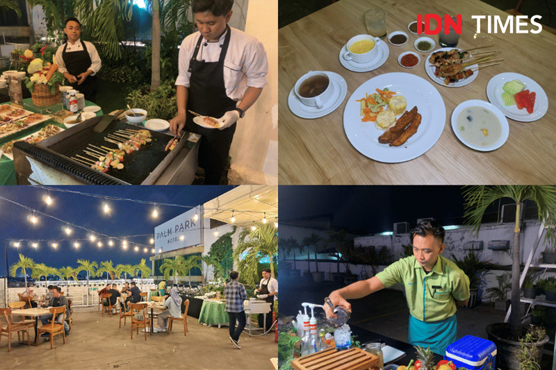 Potret Barbeque Grill Night di PALM PARK Hotel and Convention Surabaya (IDN Times/Fasrinisyah Suryaningtyas)