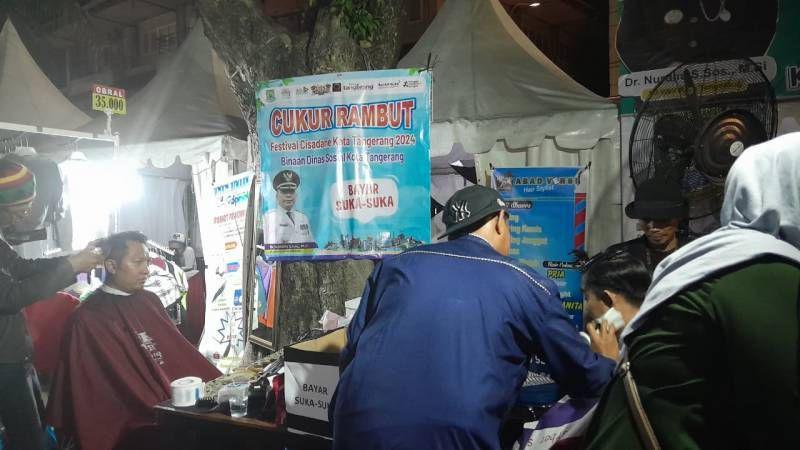Festival Cisadane, Ada Layanan Cukur Rambut