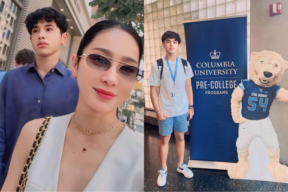 8 Potret Bunga Zainal Antar Anak ke Universitas Columbia
