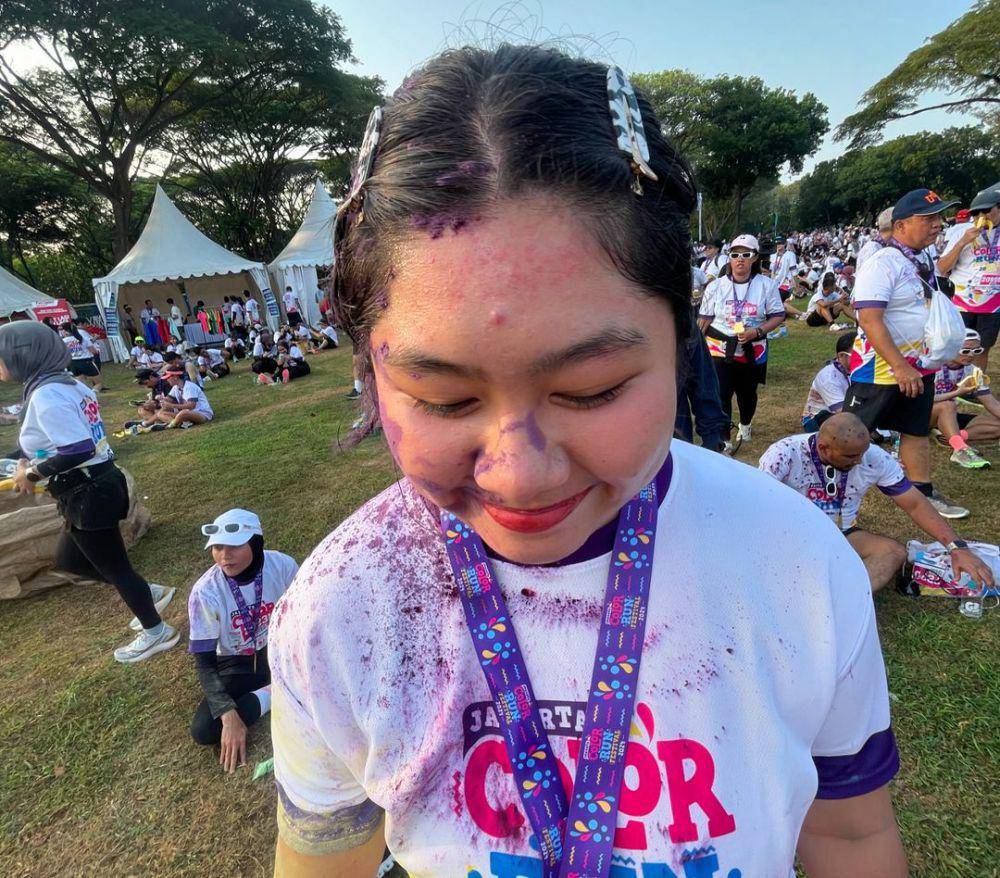 potret Ussy Sulistiawaty dan anak-anaknya mengikuti lari maraton sejauh 5 km (instagram.com/ussypratama)