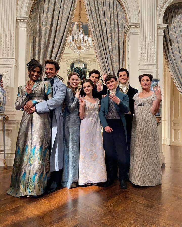 ilustrasi keluarga Bridgerton (instagram.com/ bridgertonnetflix)