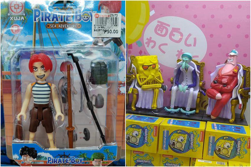 7 Potret Barang KW Bertema One Piece, Shanks Digabung sama Zoro?