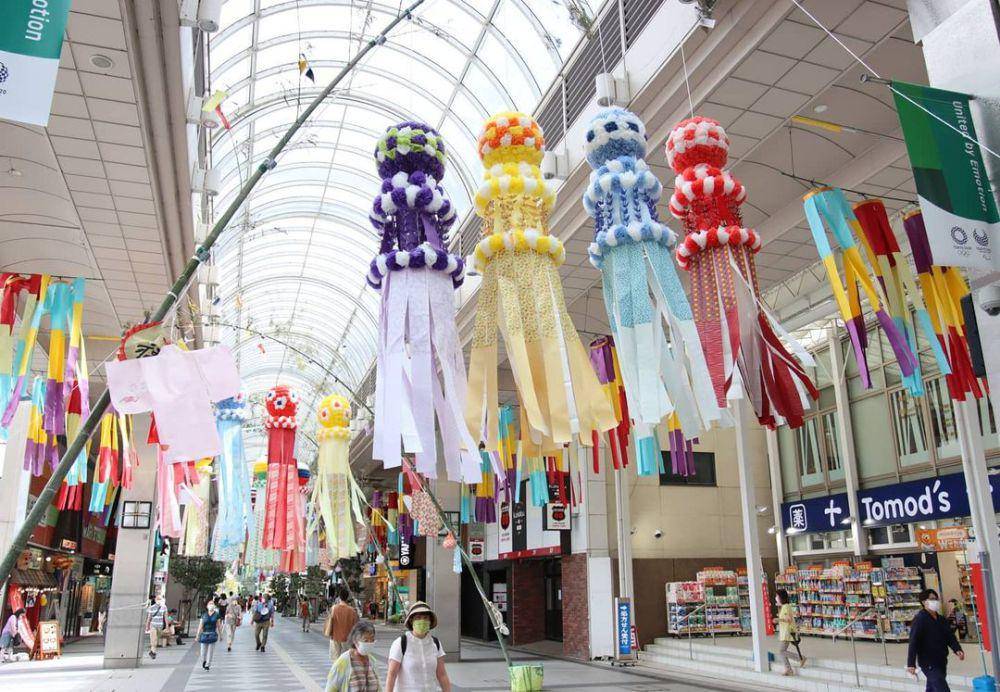 potret hiasan di Sendai Tanabata Matsuri (instagram.com/sendaitanabatamatsuri)
