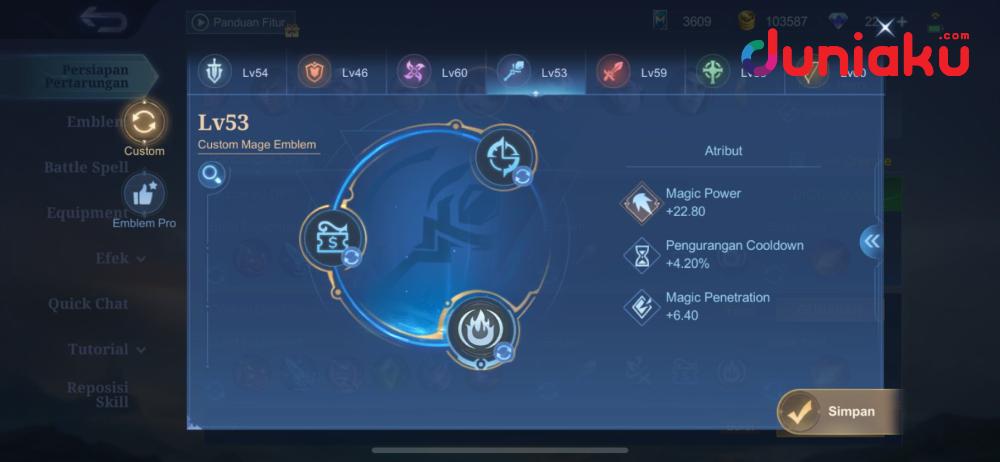 Build Chang'e Tersakit - Emblem Chang'e tersakit 2025