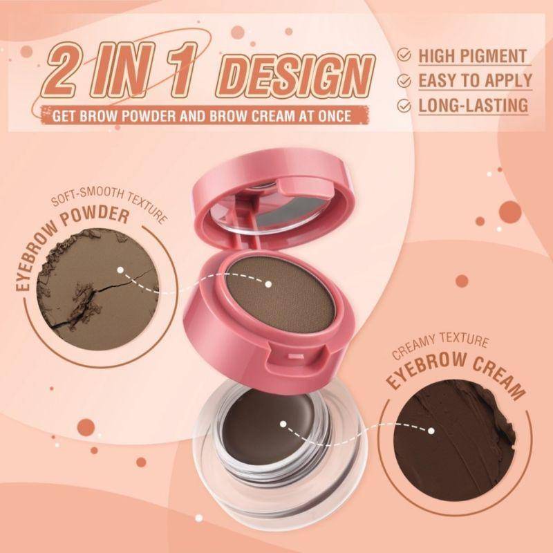PINKFLASH Duo Effect Eyebrow Kit (shopee.co.id/Ithalia.Shop)