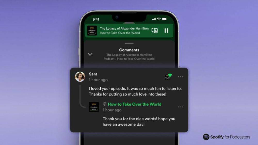 ilustrasi memberi komentar di podcast di Spotify (dok. Spotify)
