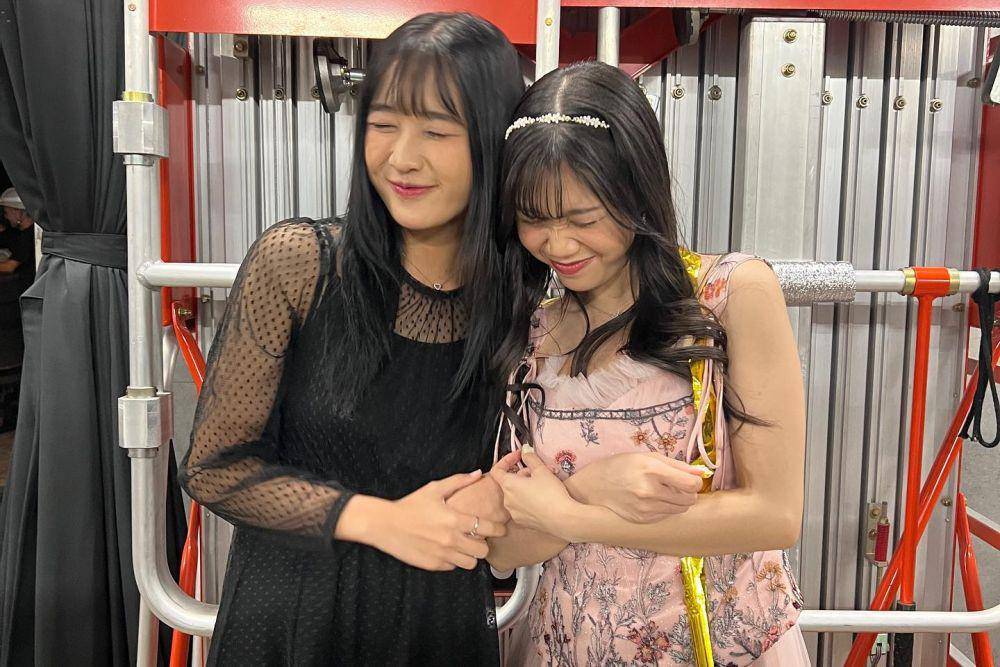 potret Oniel dukung Lulu JKT48 di AKB48 Singing Competition (instagram.com/jkt48.lulu)