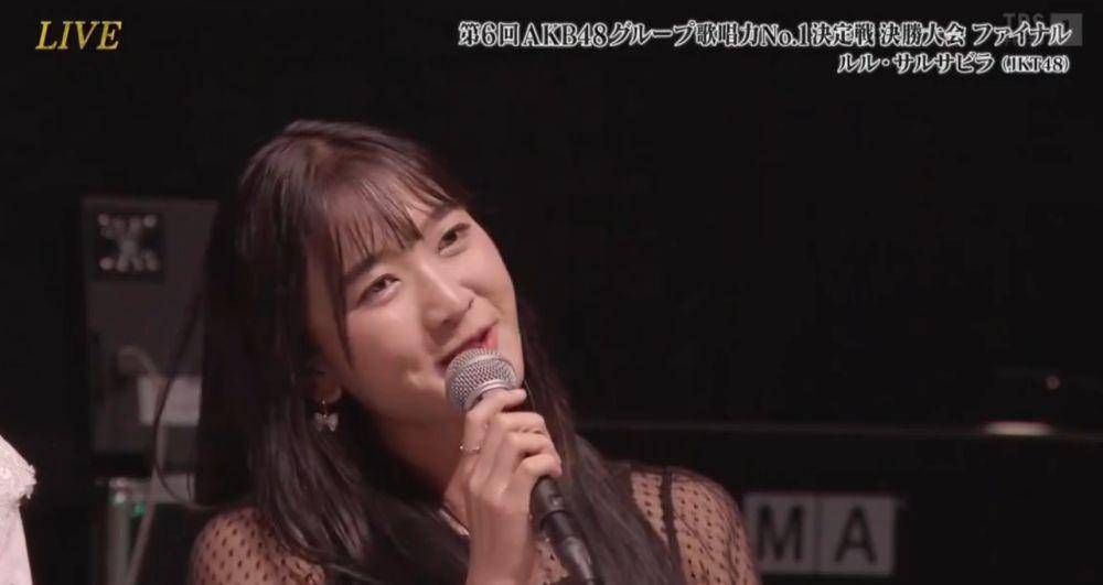 potret Oniel dukung Lulu JKT48 di AKB48 Singing Competition (dok. TBS)