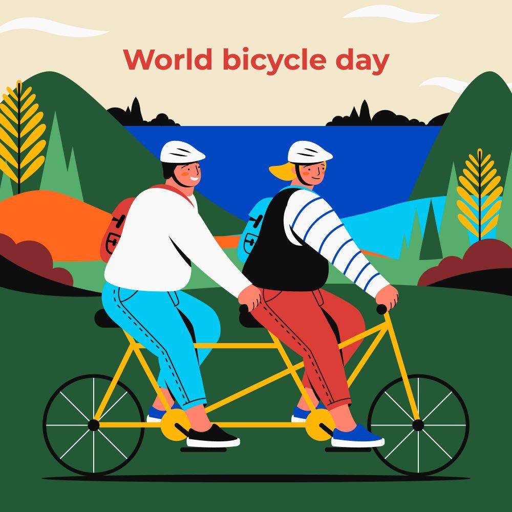 Ilustrasi Event Bersepeda (freepik.com)