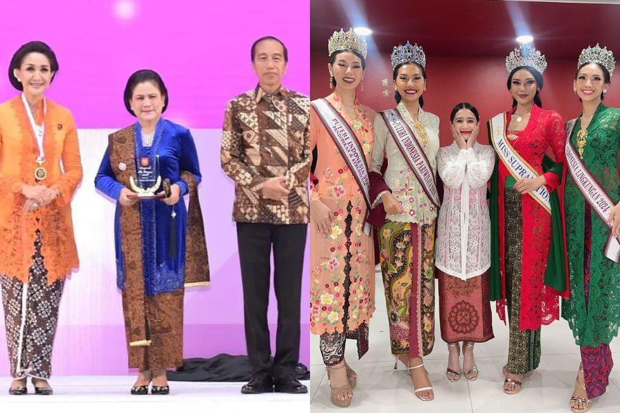 14 Gaya Publik Figur Rayakan Hari Kebaya Nasional, Iriana Menawan!