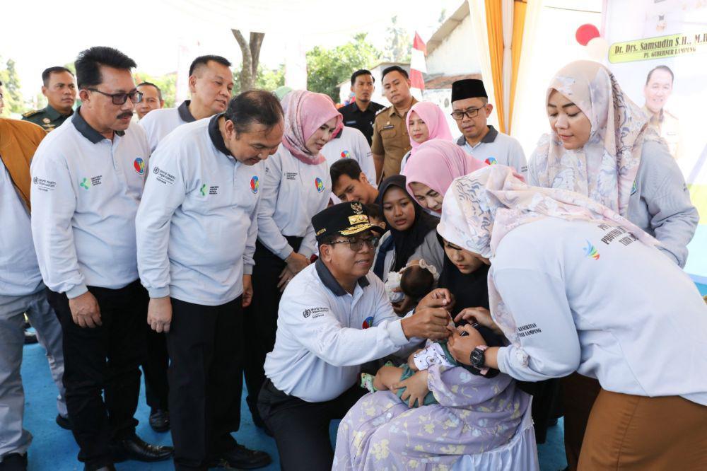 Pekan Imunisasi Nasional Polio, Pemprov Lampung Target 1,2 Juta Anak