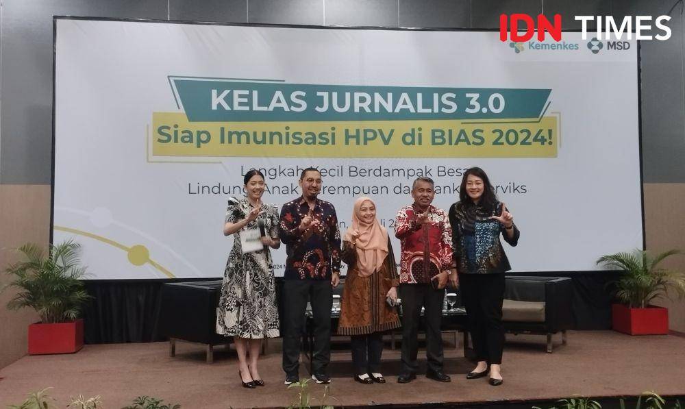 Kelas Jurnalis 3.0 Imunisasi HPV pencegahan kanker serviks, Rabu (24/7/2024) (IDN Times/Doni Hermawan)