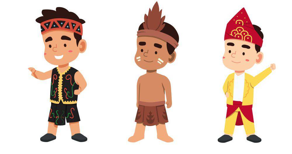 Ilustrasi anak laki-laki memakai pakaian adat. Freepik/Jcomp