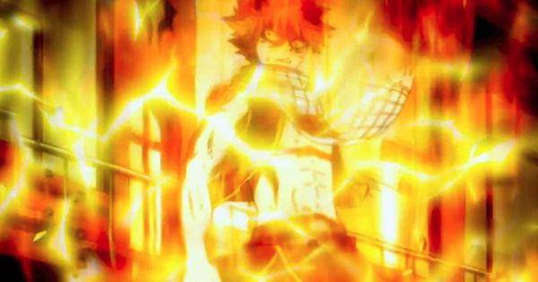 Natsu mode Lightning Fire ( Dok. A-1 Pictures / Fairy Tail)