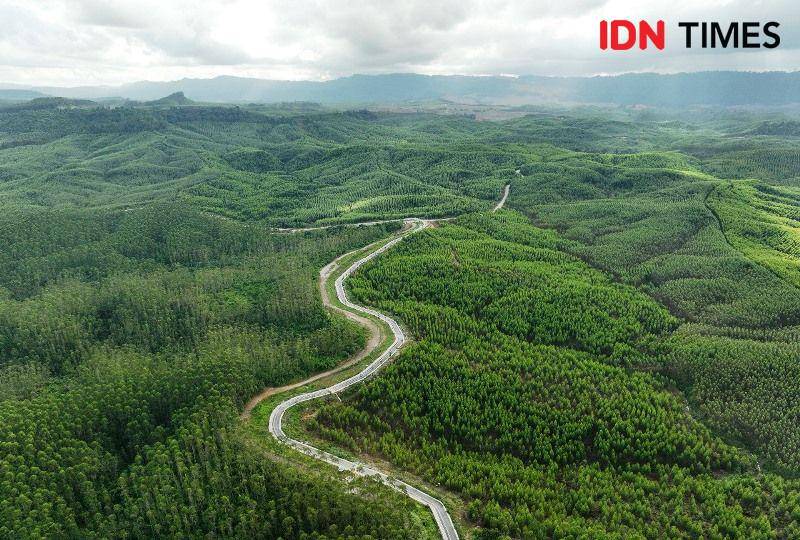 Jalur pipa distribusi air minum diarahkan ke kawasan IKN. Sumber Foto Kementerian PUPR (IDN Times/Ervan)