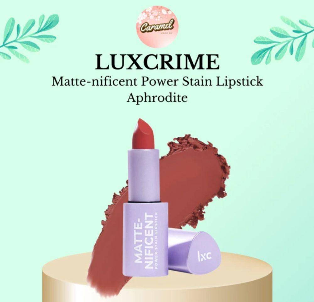 Luxcrime Matte-nificent Power Stain Lipstick Aphrodite (tokopedia.com/Made By Caramel)