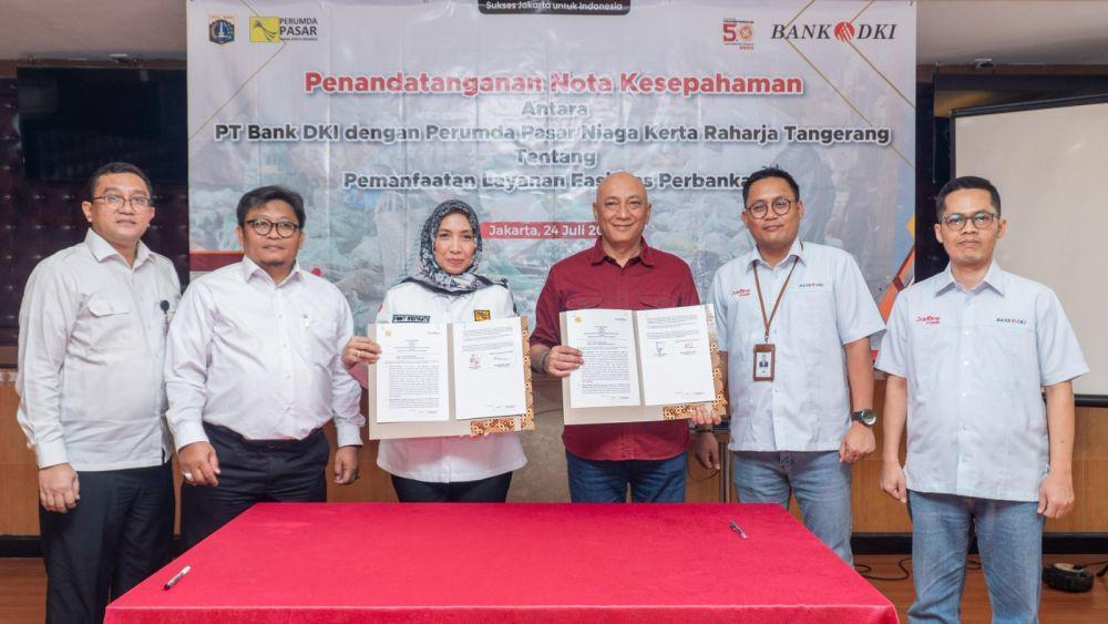 Bank DKI Gandeng Perumda Pasar Niaga Kerta Raharja