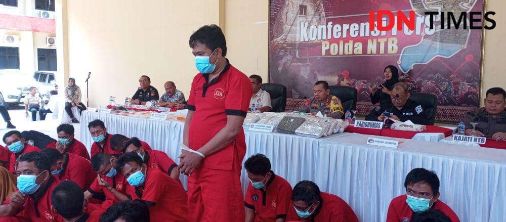 Polda NTB Ringkus 42 Tersangka Narkoba, Ada Eks Anggota Polri dan PNS