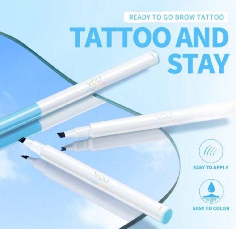 Y.O.U Beauty Colorland Ready To Go Brow Tattoo (tokopedia.com/Pompoy shop)
