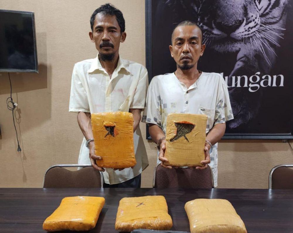 Bawa 5 Kg Ganja Pakai Becak Motor, Warga Medan Ditangkap di Riau