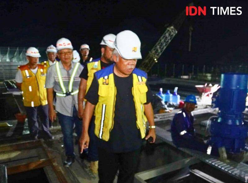 Plt Kepala OIKN, Basuki Hadimuljono lakukan pengecekan SPAM Sepaku Sumber Foto Kementerian PUPR (IDN Times/Ervan)