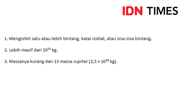 Definisi planet yang diusulkan ilmuwan (tangkapan layar)