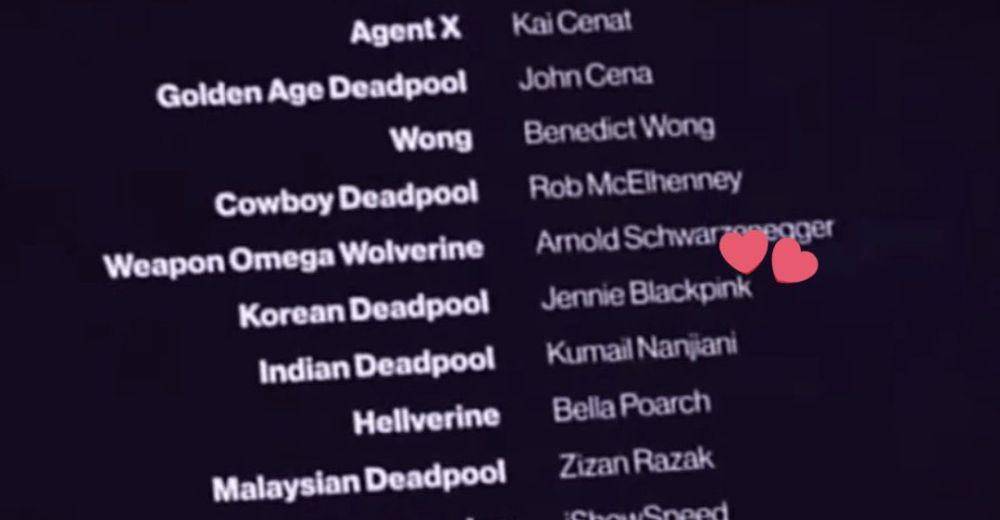 foto credit title yang diklaim milik film Deadpool & Wolverine (twitter.com/jennieceleb)