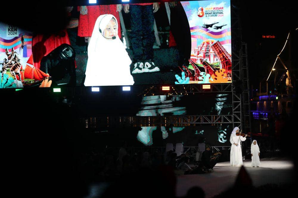 Opening ceremony F8 di Tugu MNEK Kawasan CPI Makassar, Rabu (24/7/2024). (Humas Pemkot Makassar)