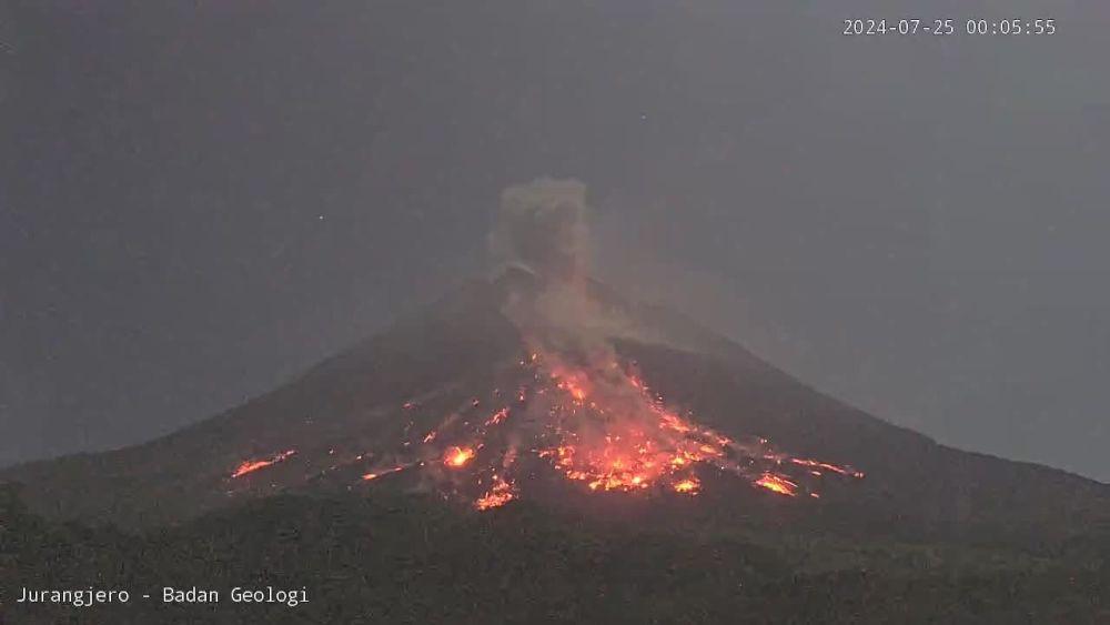 Gunung Merapi muntahkan APG, Kamis (25/7/2024). (Dokumentasi BPPTKG)