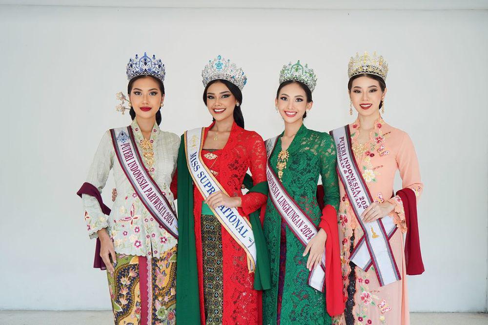 7 Potret Para Puteri Indonesia di Perayaan Hari Kebaya Nasional 2024