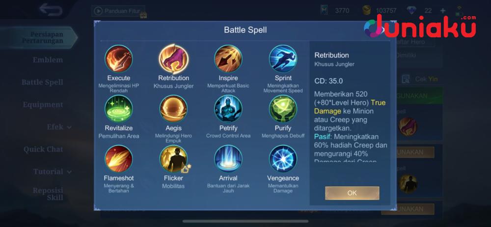 Build Yin Tersakit - Battle spell Yin tersakit 2025