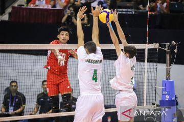 Tim Indonesia di AVC U-20 2024. (ANTARA FOTO/Rizal Hanafi)