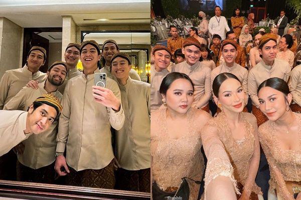 7 Potret Groomsmen Thariq di Akad Nikah, Gagah Pakai Beskap