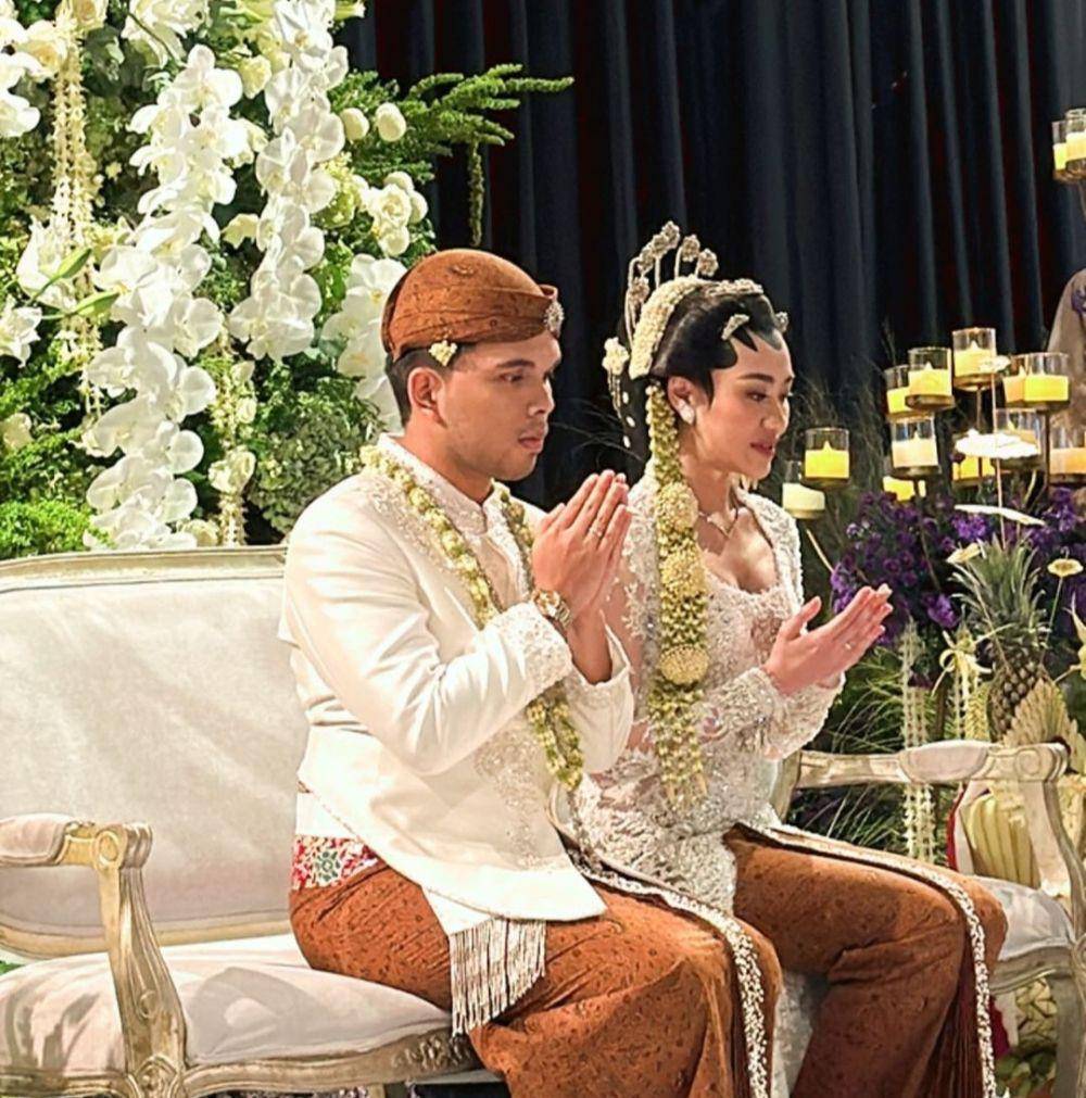 Akad nikah Thariq Halilintar dan Aaliyah Massaid. (Instagram.com/aurelie.hermamsyah)