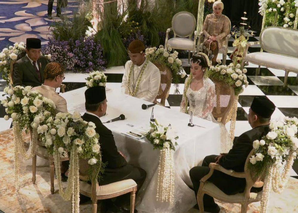 Akad nikah Thariq Halilintar dan Aaliyah Massaid. (Youtube.com/Thariq Halilintar)