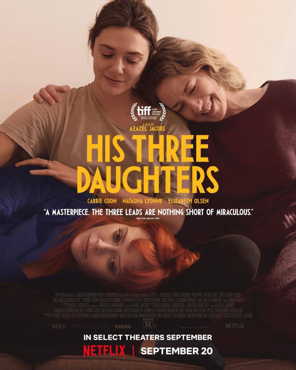 sinopsis dan jadwal tayang film His Three Daughters (dok. Netflix)