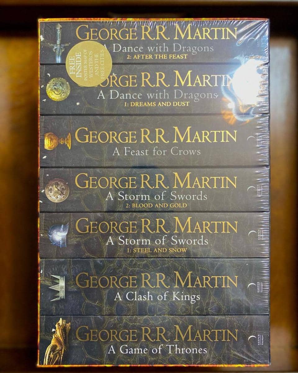 "A Song of Ice and Fire" oleh George R.R. Martin. instagram.com/@bookshackng